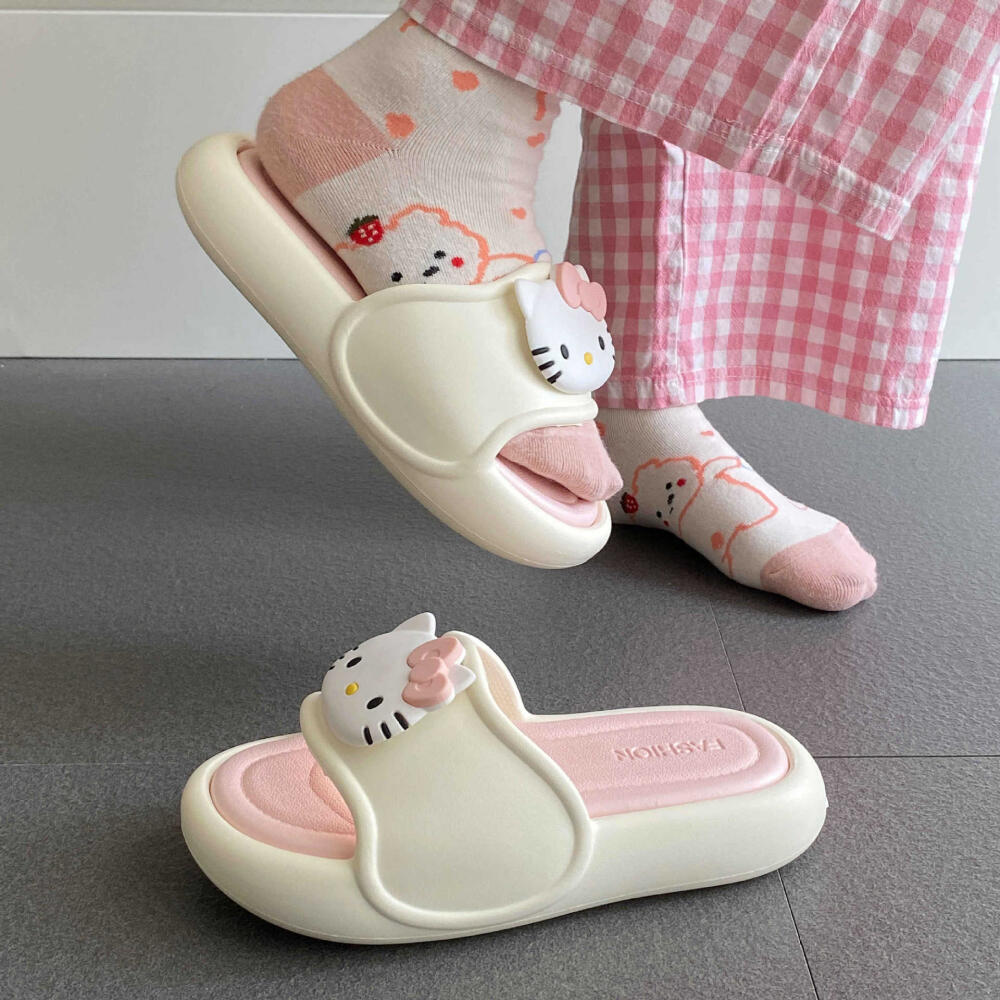 Women Fashion Drawing - Summer Sweet Women Hello Kitty Cartoon