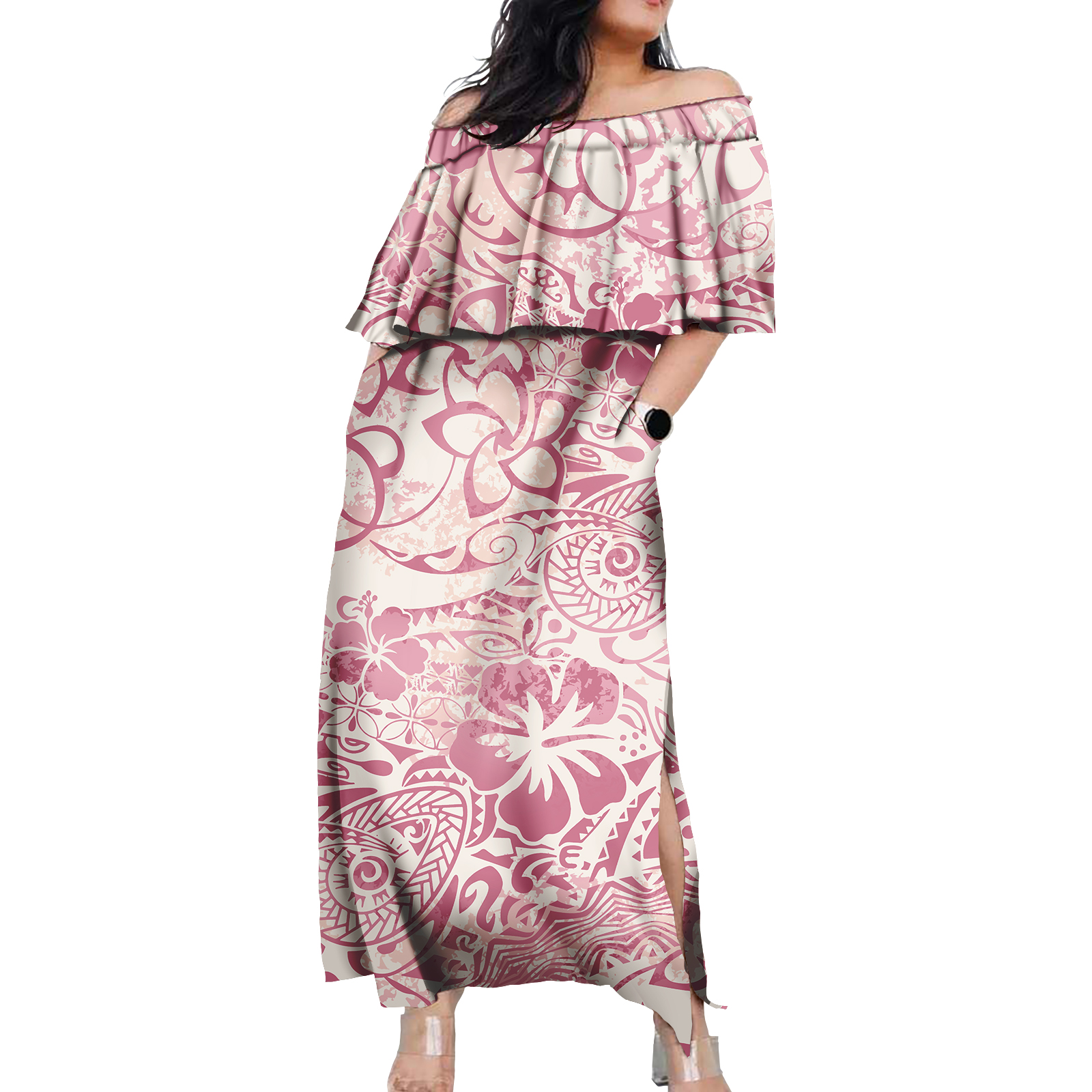 Women'S Fashion Middle Ages - Hawaiian Floral Design Women Daily Dresses