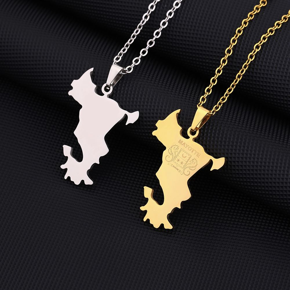 Women'S Fashion Guide - France Mayotte Island Map Flag Pendant