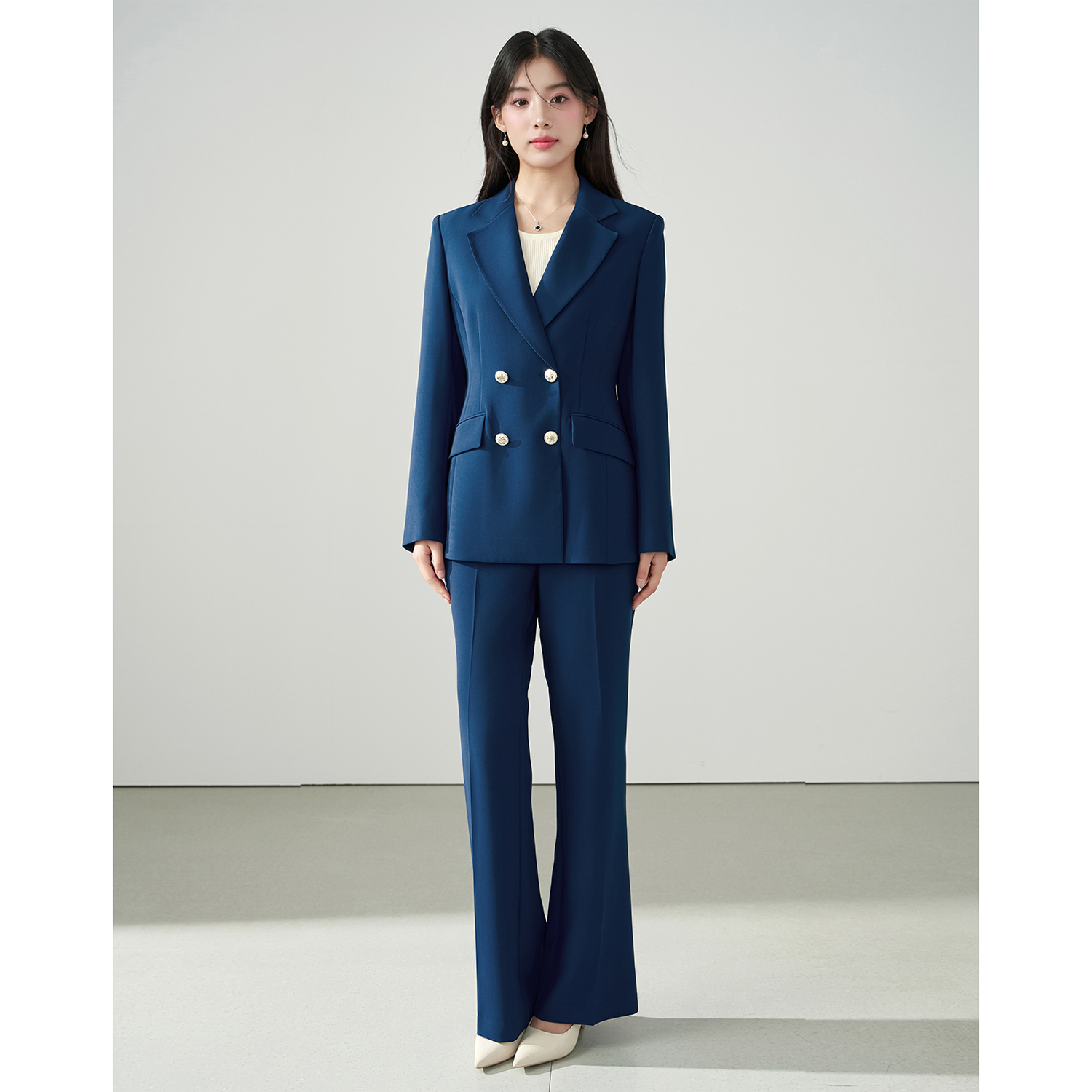 Women'S Fashion Middle Ages - Allingentle Blue Women's 2 Piece Set