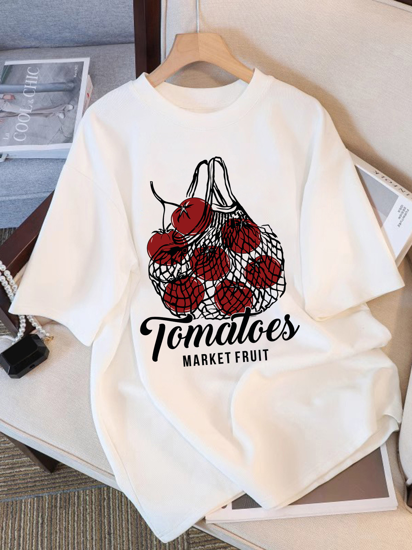 Tomatoes Market Fruit Pattern  – обзор и цена Women'S Fashion Market Size