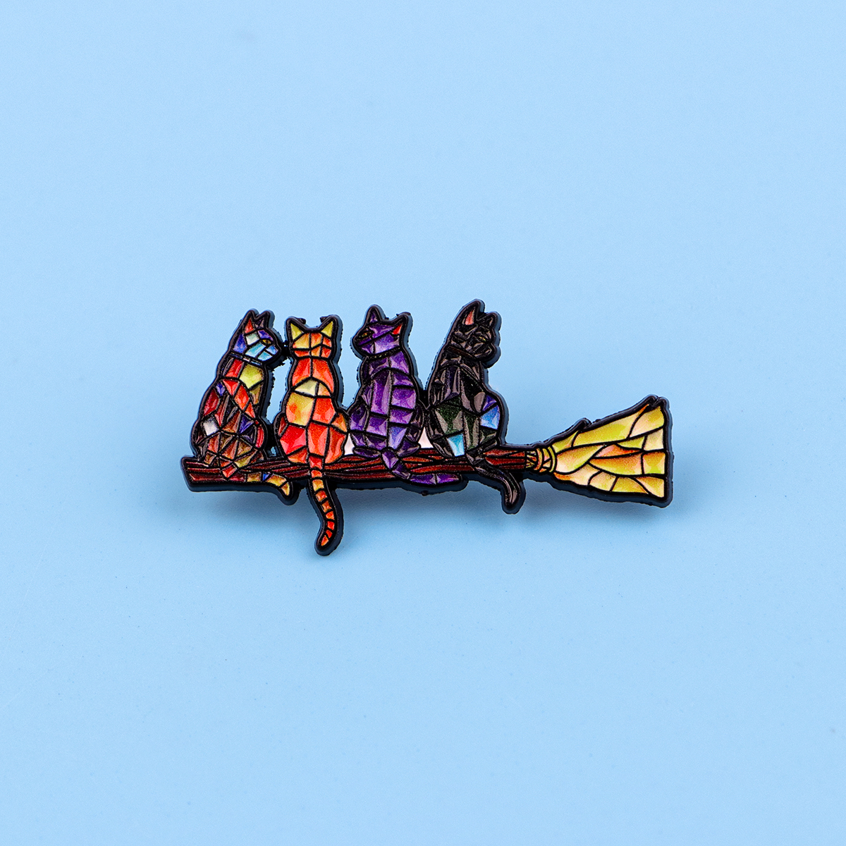 Colorful Cat Enamel Pin Witch  – обзор и цена Women Fashion Hats