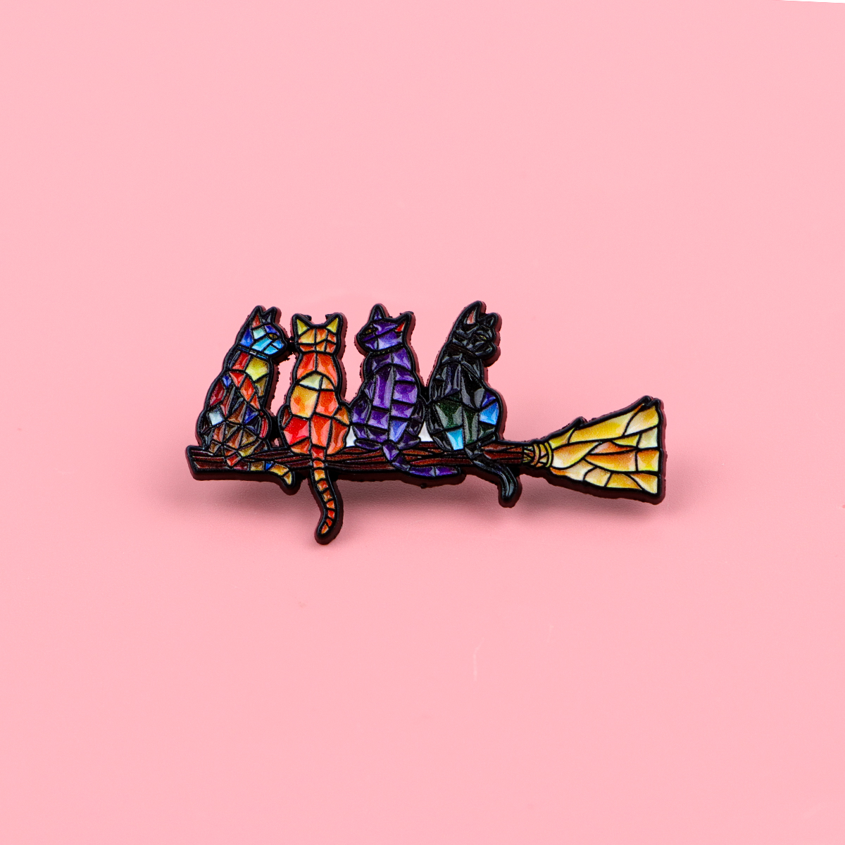 Colorful Cat Enamel Pin Witch  – обзор и цена Women Fashion Hats