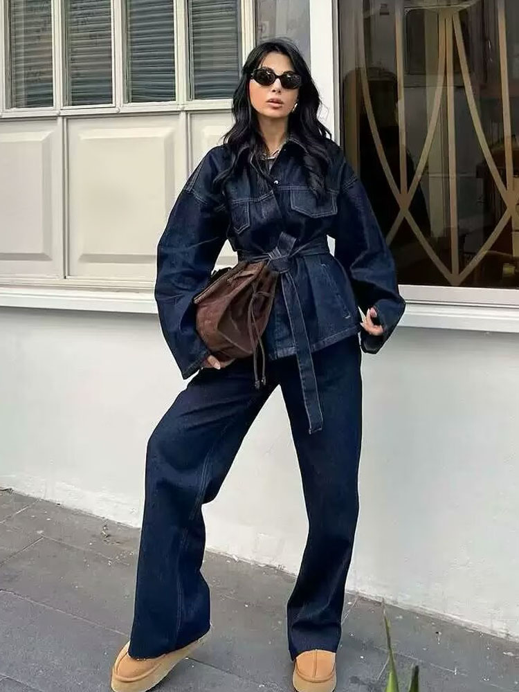 TRAFZA Women Pants Suit Fashio – обзор и цена Women'S Fashion Denim Jacket