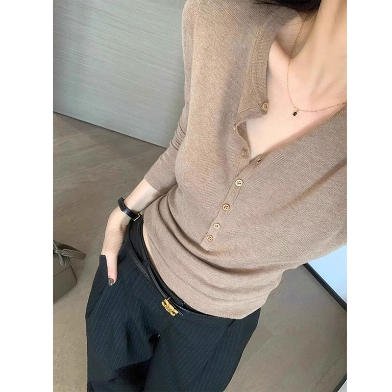 Women Long Sleeved Top V-neck  – обзор и цена Women Top Fashion