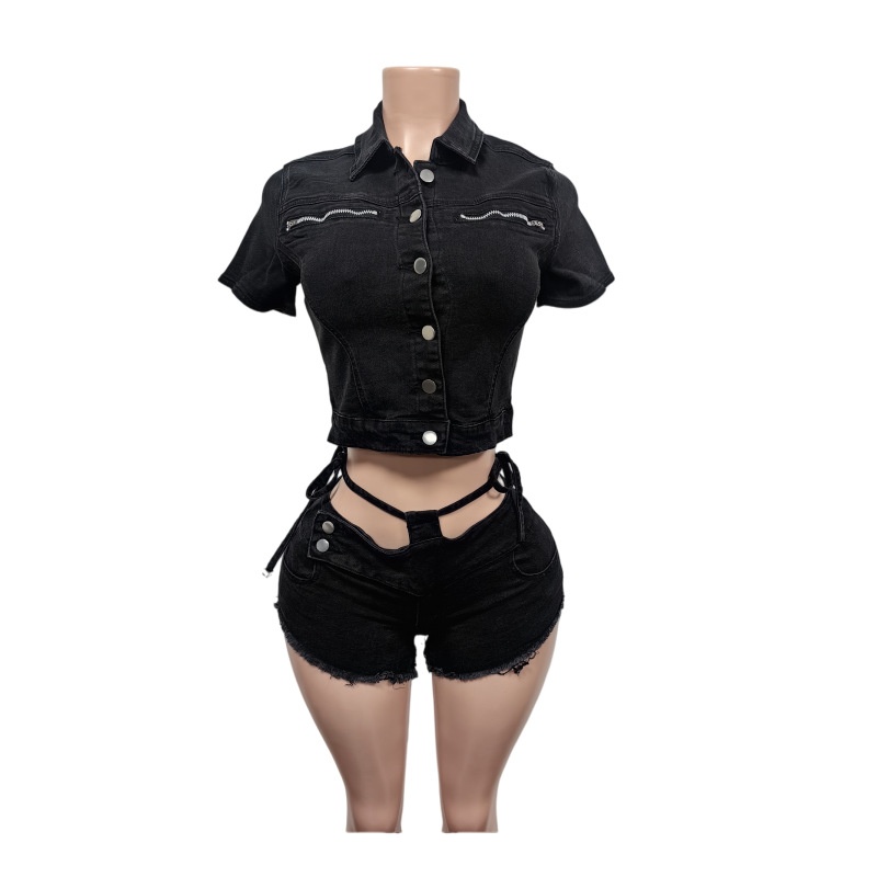 Sexy Denim 2 Piece Sets Women  – обзор и цена Women'S Fashion Denim Jacket