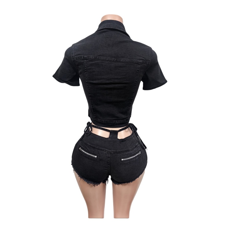Sexy Denim 2 Piece Sets Women  – обзор и цена Women'S Fashion Denim Jacket