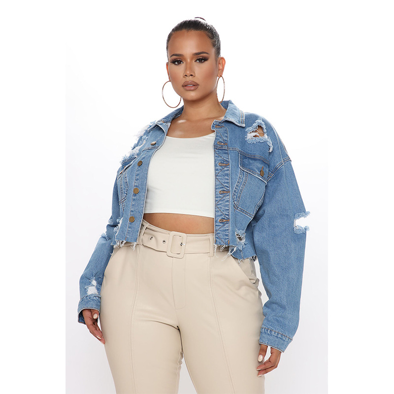 Washed Ripped Denim Short Jack – обзор и цена Women'S Fashion Denim Jacket