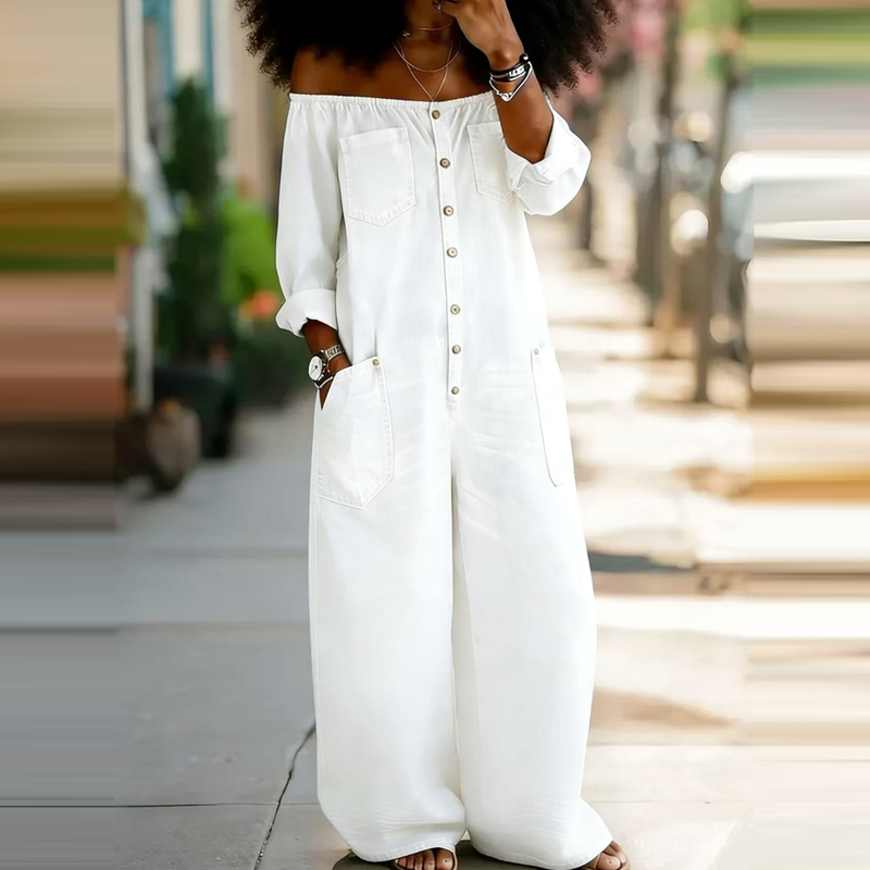 Women Fashion Street Long Slee – обзор и цена Women'S Fashion Vintage Off Shoulder Long Sleeve Jumpsuit