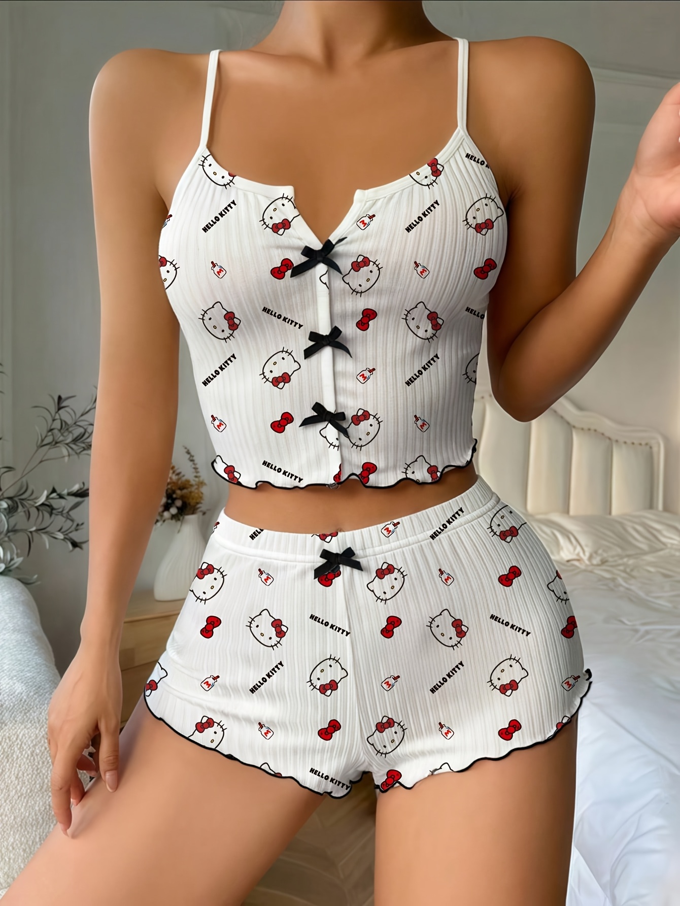 Sanrio Hello Kitty Bowknot Sus – обзор и цена Women Top Fashion