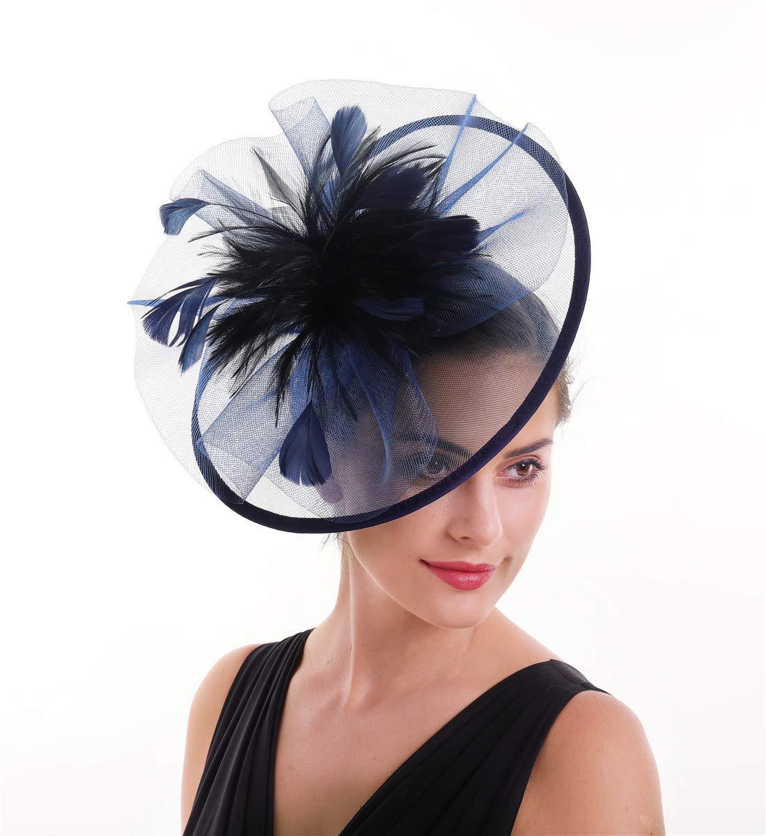 Women Feather Fascinator Hat M – обзор и цена Women'S Fashion Kentucky Derby