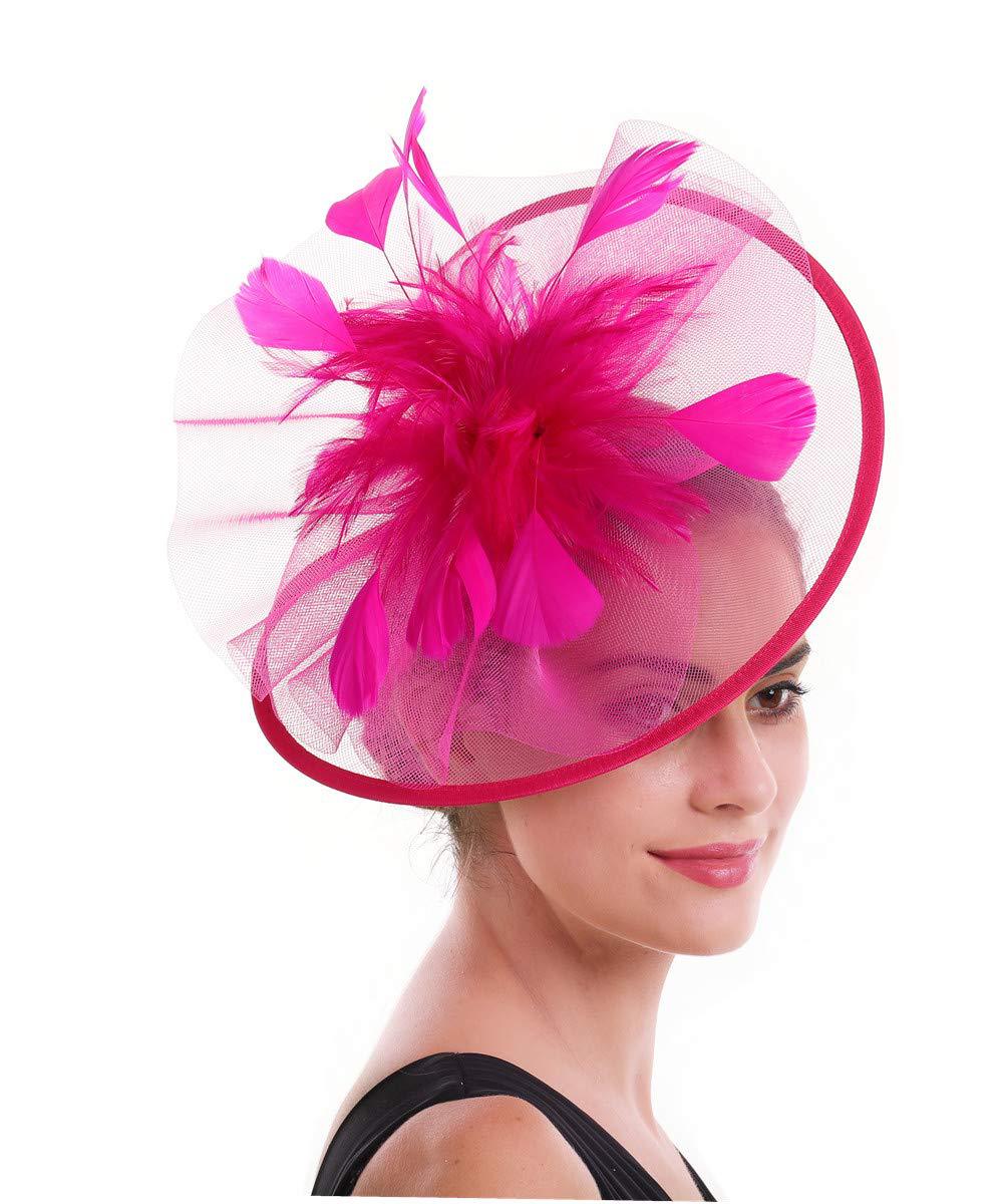 Women Feather Fascinator Hat M – обзор и цена Women'S Fashion Kentucky Derby