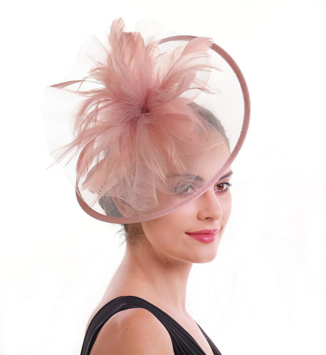 Women Feather Fascinator Hat M – обзор и цена Women'S Fashion Kentucky Derby