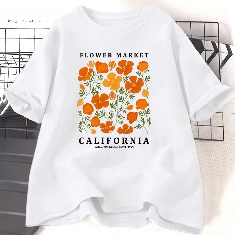 Flower Market California T Shi – обзор и цена Women'S Fashion Market Size