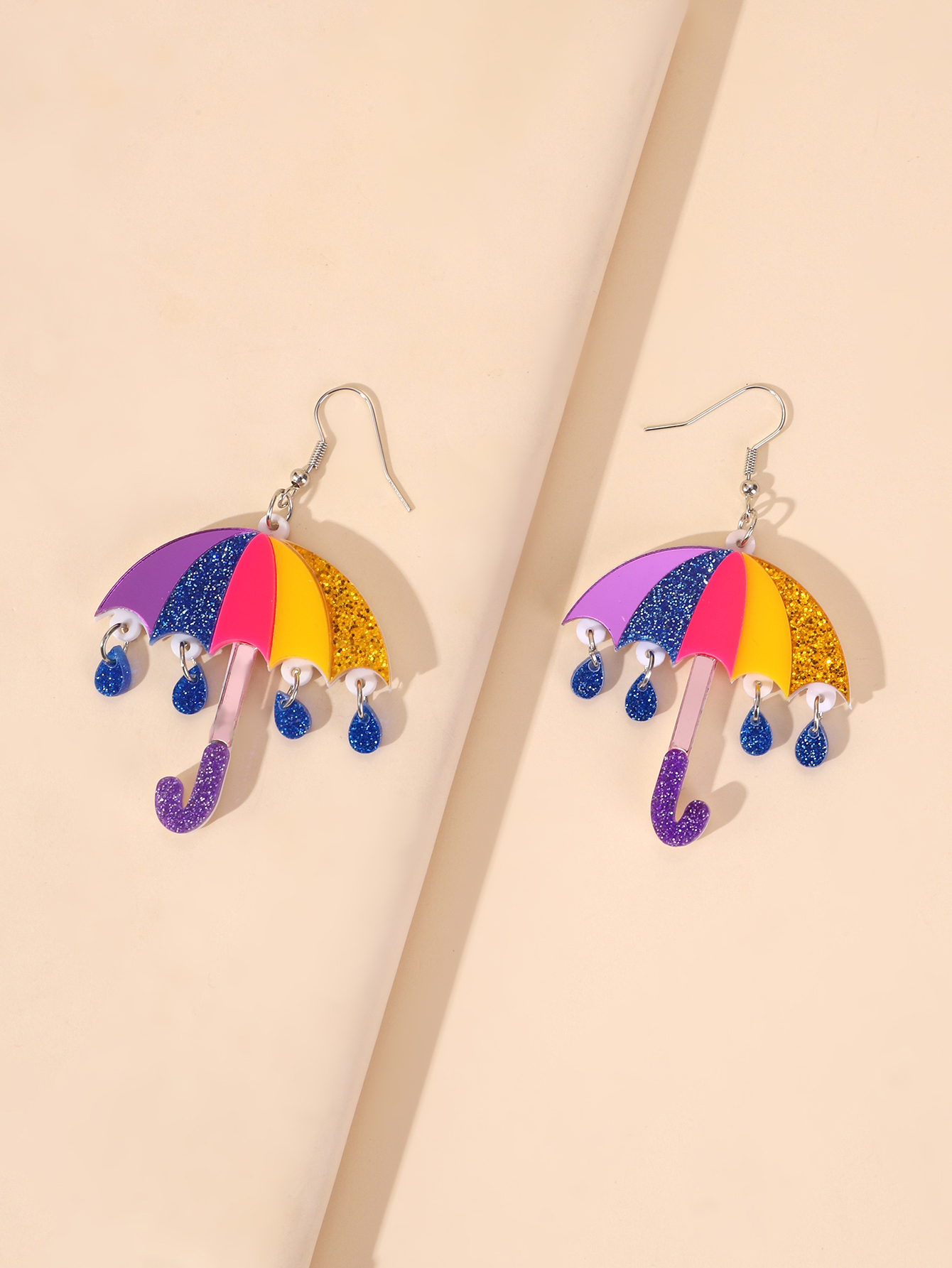 1pair Cute Acrylic Rainbow Col – обзор и цена Women'S Fashion Umbrella