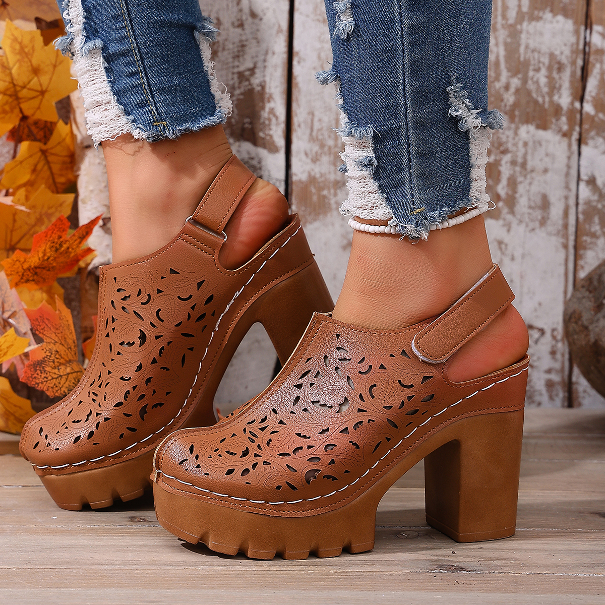 Large Size Women's Thick Heel  – обзор и цена Women Fashion Hats