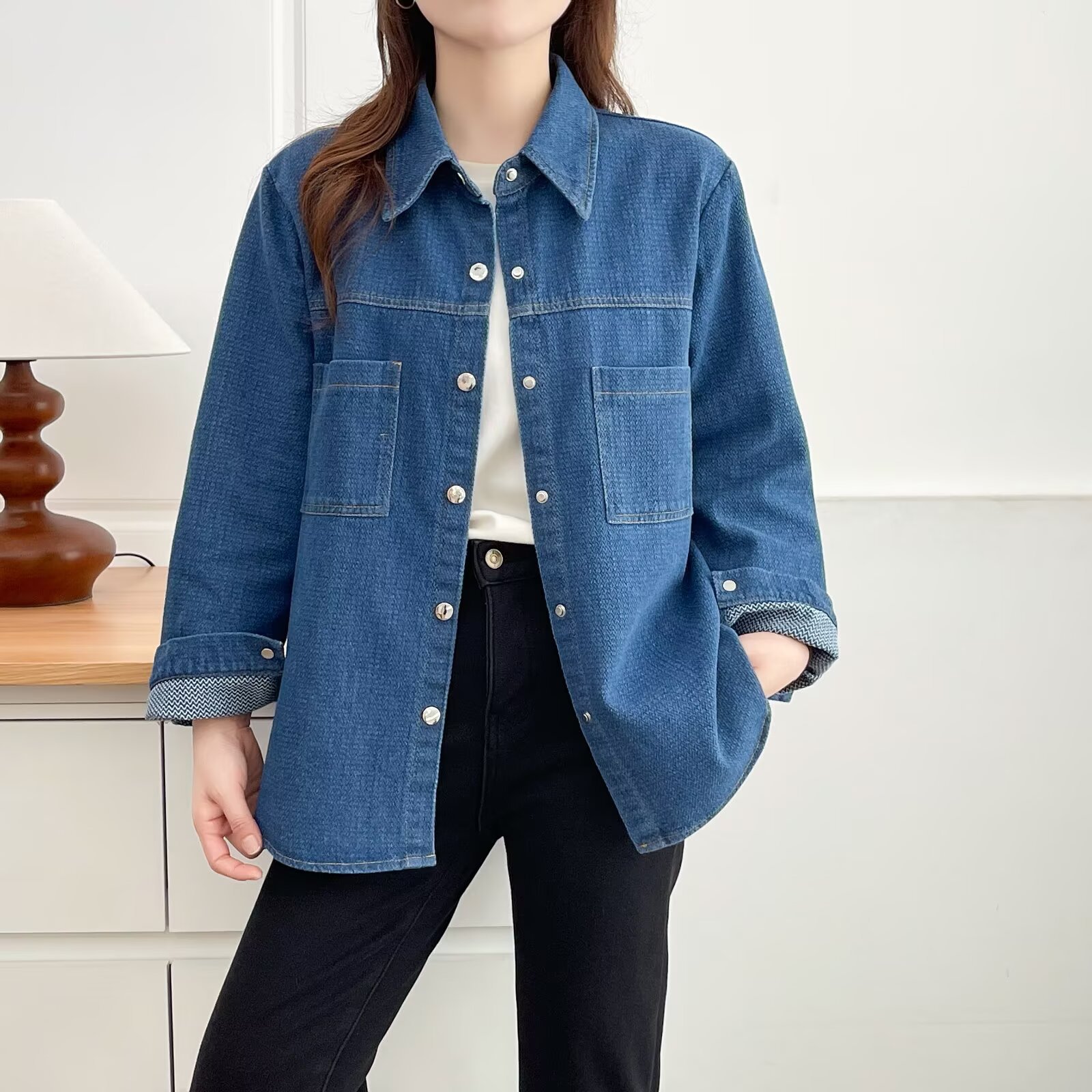 Plus Size Women's Blouses 2025 – обзор и цена Women'S Fashion Denim Jacket