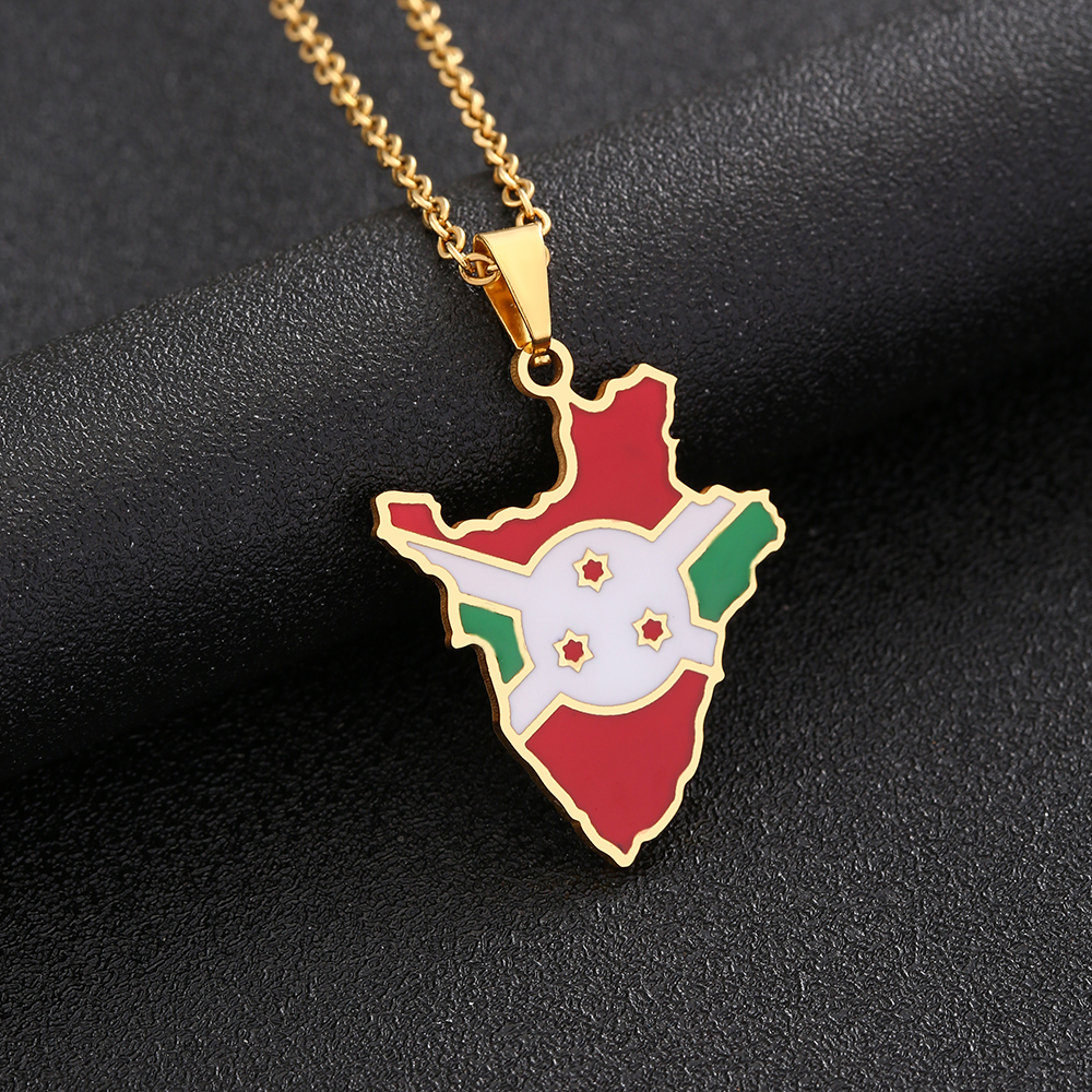 Burundi Map Flag Pendant Neckl – обзор и цена Women'S Fashion Guide