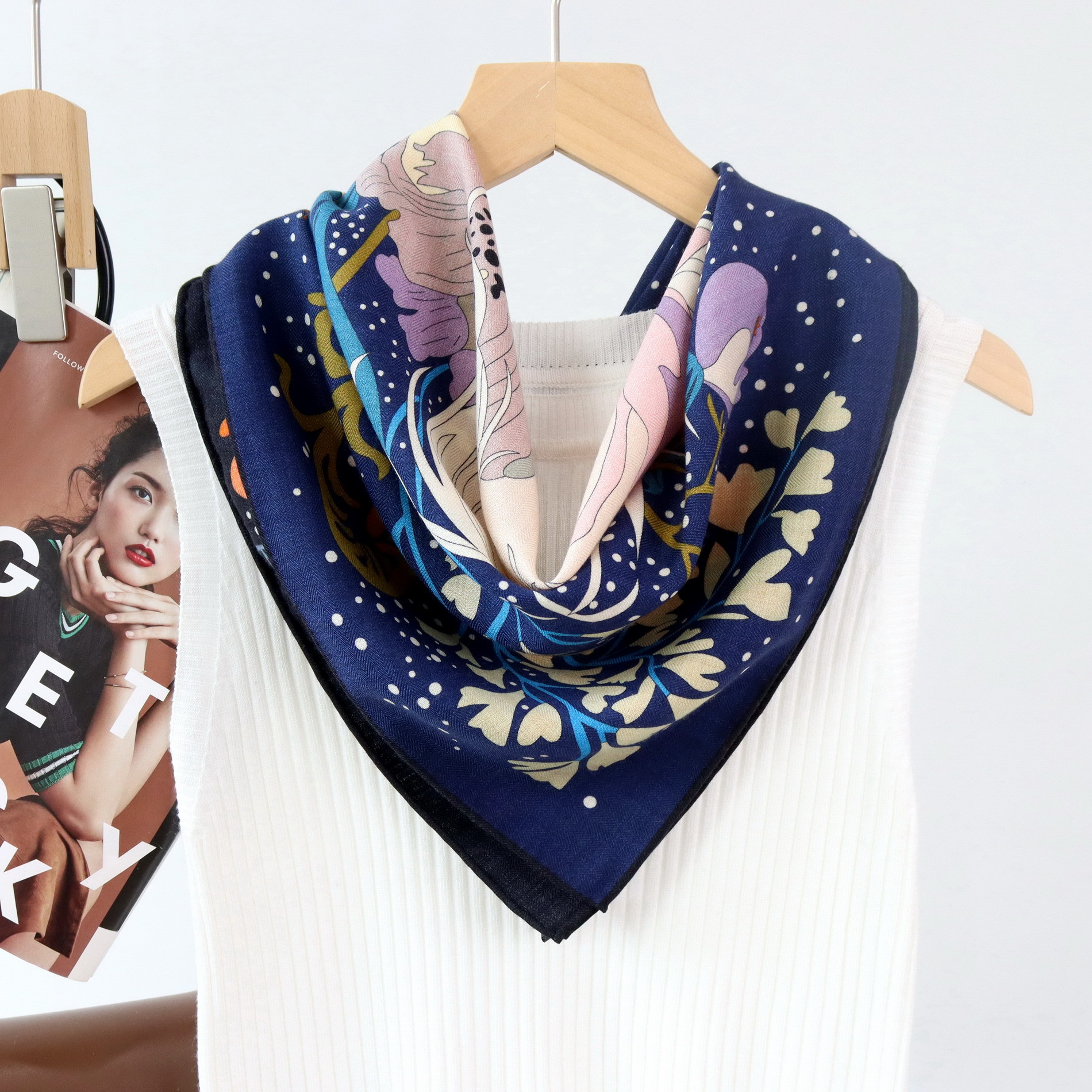 Double Print Scarf Hand Rolled – обзор и цена Women'S Fashion Day