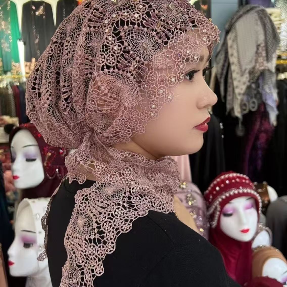 Muslim Hijabs Women Wedding De – обзор и цена Women Fashion Hats