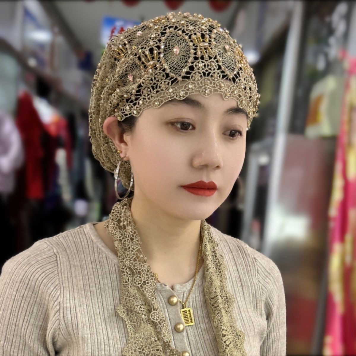 Muslim Hijabs Women Wedding De – обзор и цена Women Fashion Hats