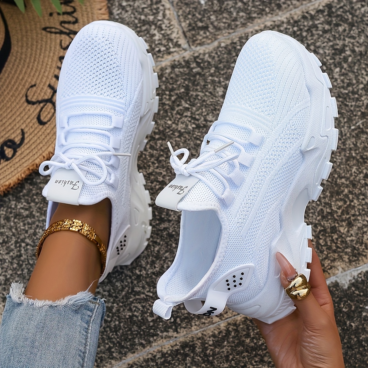Breathable Knit Sneakers Fashi – обзор и цена Women'S Fashion Show