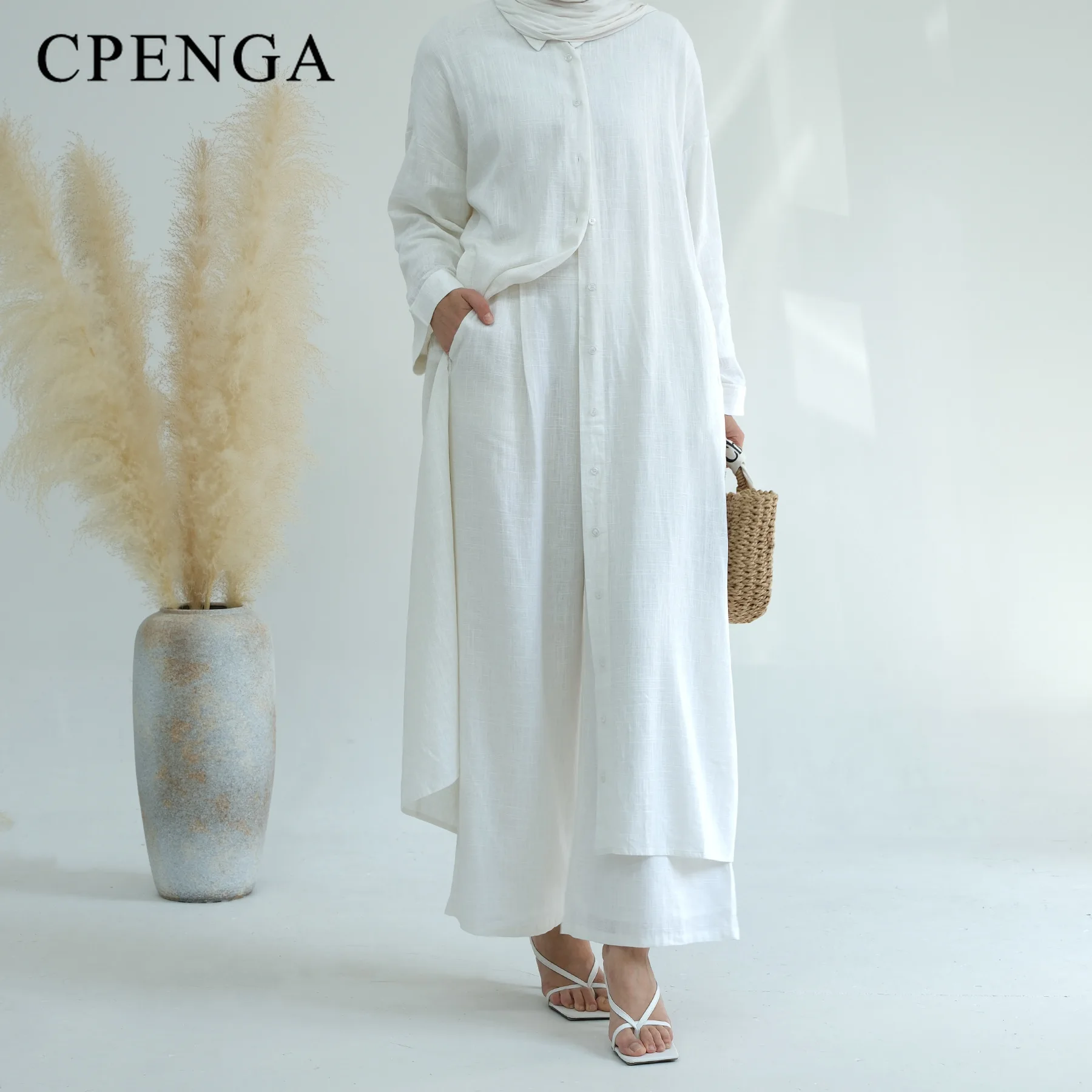 Ramadan Two Piece Linen Muslim – обзор и цена Turkey Women Fashion