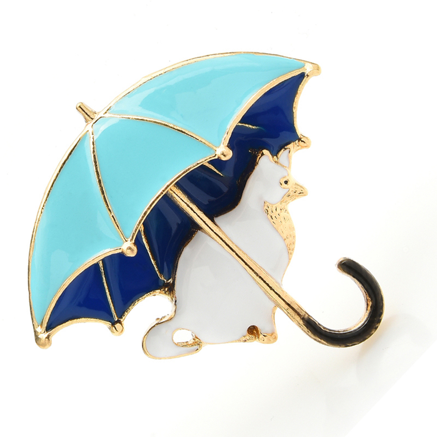 Cute Cat Under Umbrella Brooch – обзор и цена Women'S Fashion Umbrella