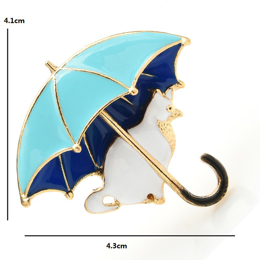 Cute Cat Under Umbrella Brooch – обзор и цена Women'S Fashion Umbrella