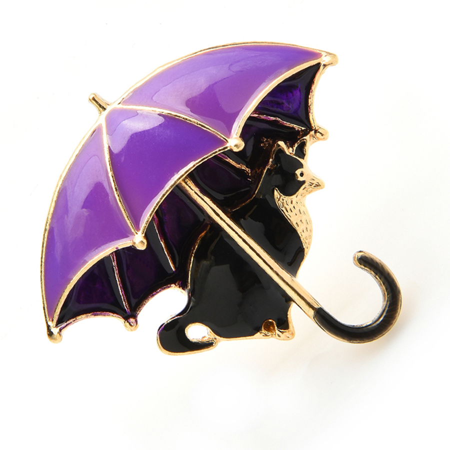 Cute Cat Under Umbrella Brooch – обзор и цена Women'S Fashion Umbrella