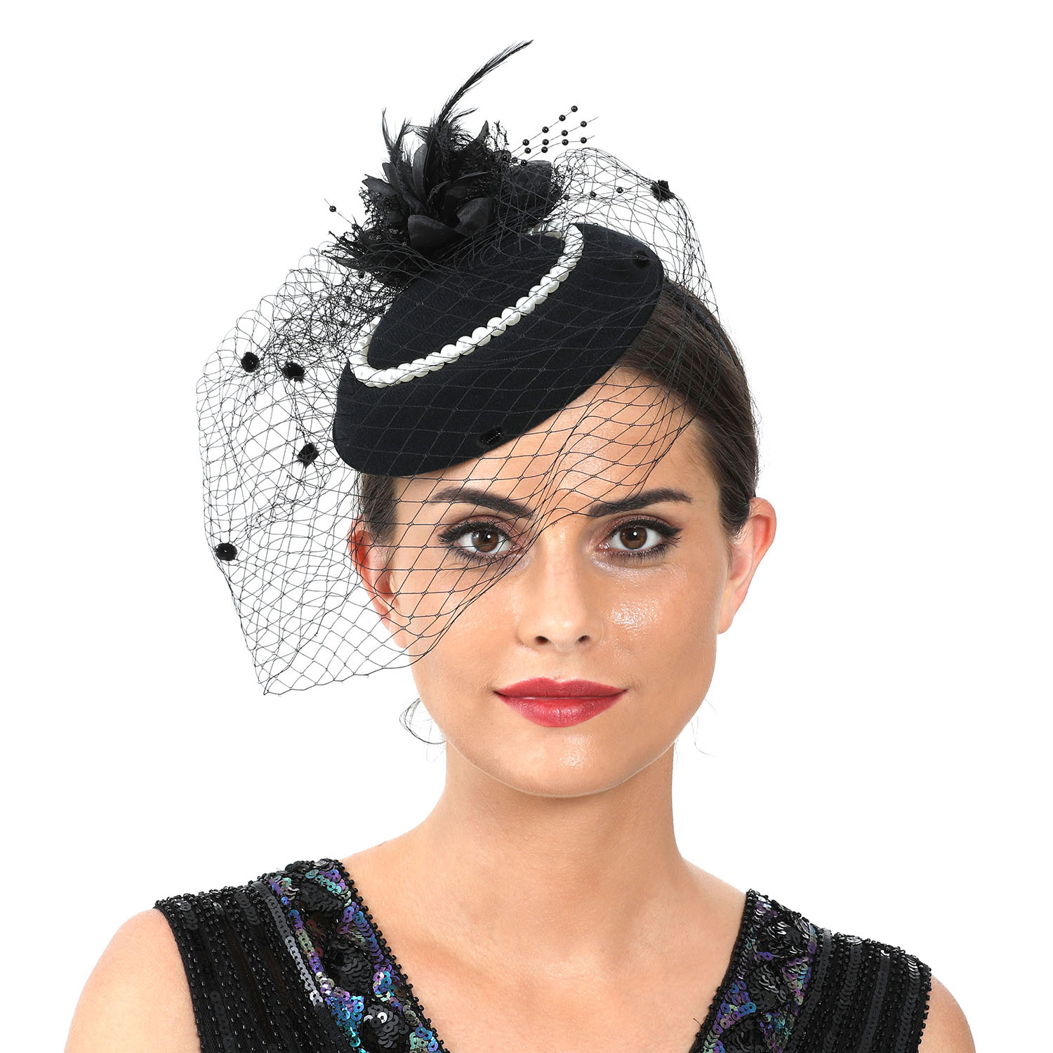 Women Feather Fascinator Hat w – обзор и цена Women'S Fashion Kentucky Derby