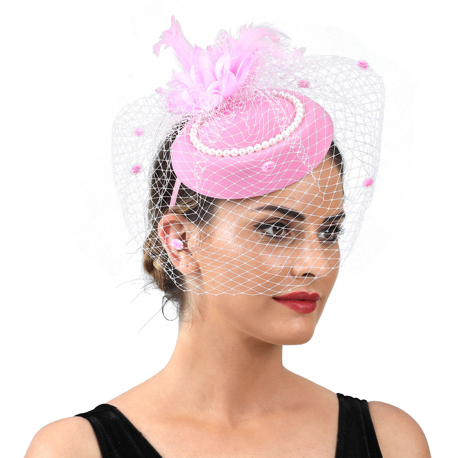 Women Feather Fascinator Hat w – обзор и цена Women'S Fashion Kentucky Derby