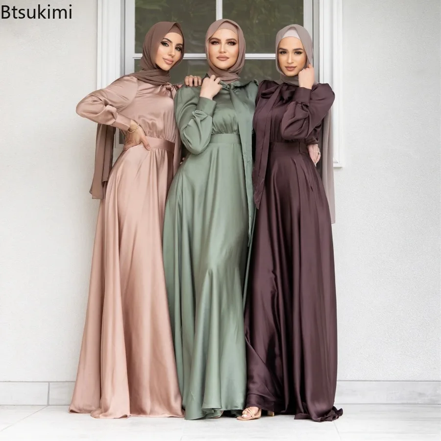Elegant Satin Dress for Women  – обзор и цена Turkey Women Fashion