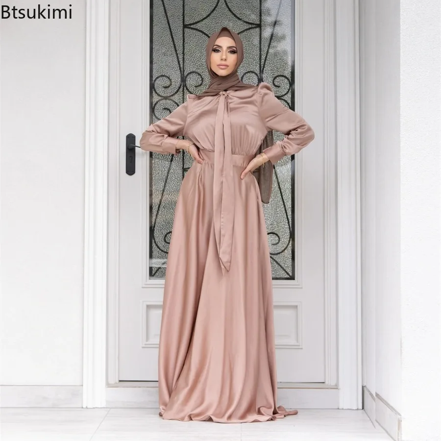Elegant Satin Dress for Women  – обзор и цена Turkey Women Fashion