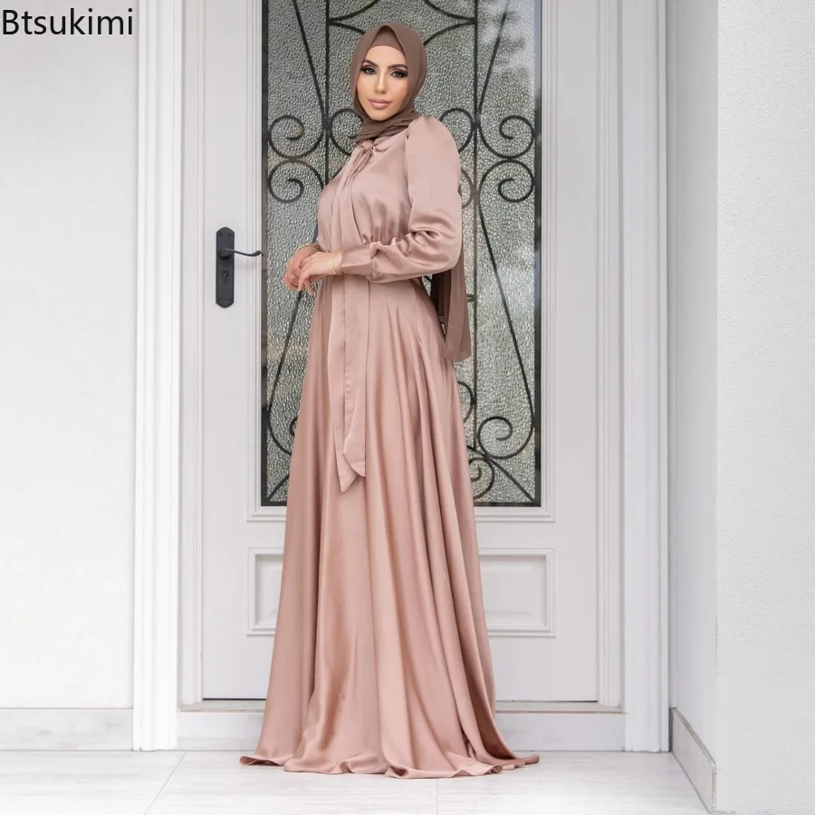 Elegant Satin Dress for Women  – обзор и цена Turkey Women Fashion